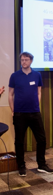 GCE NODE og Eyde-klyngens seminar i Kristiansand. F.v: Sverre Gotaas (Herøya Industripark), Eirik Andreassen (DigitalNorway), Stig Petersen (SINTEF Digital), Audun Garmann (GE Healthcare) og Tonje Holand Salgado (Eyde-klyngen). Foto: Arne Roger Janse